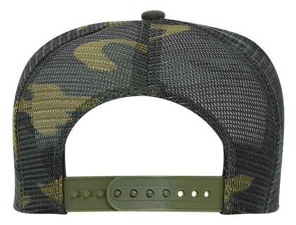 OTTO CAP® Camouflage 5 Panel Mid Profile Mesh Back Trucker Hat 3