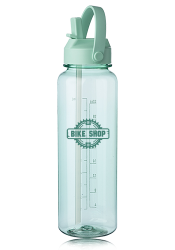 40 oz. Stella Plastic Water Bottle with Measurements 1