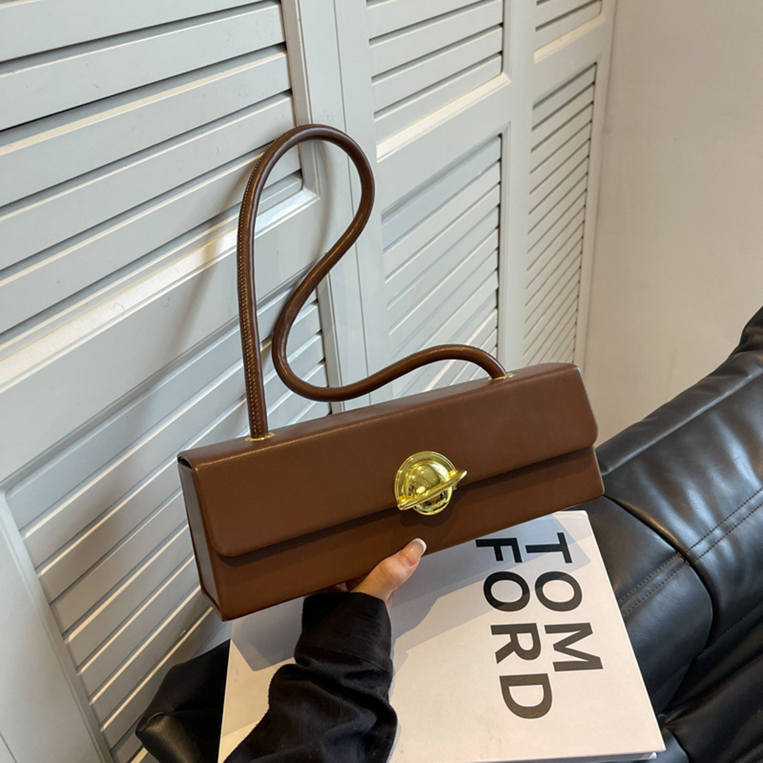 Fashion PU Leather Tote Bag, custom tote bag with logo imprint 5