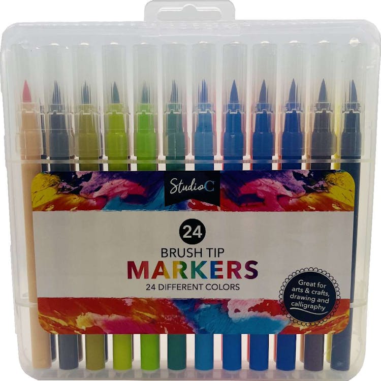 Brush Tip Markers - 24 Set 2