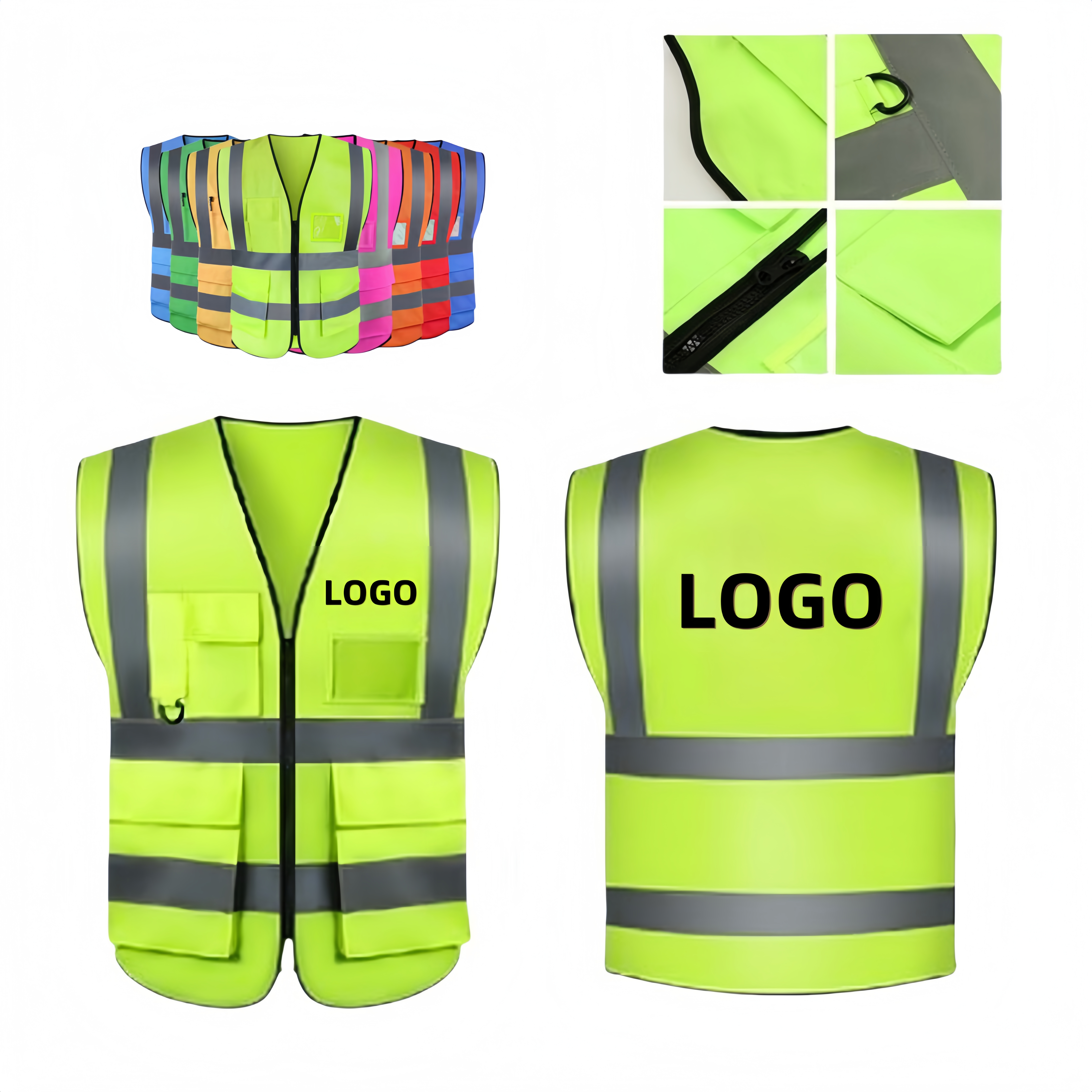 Safety Reflective Vest With Pocket 2