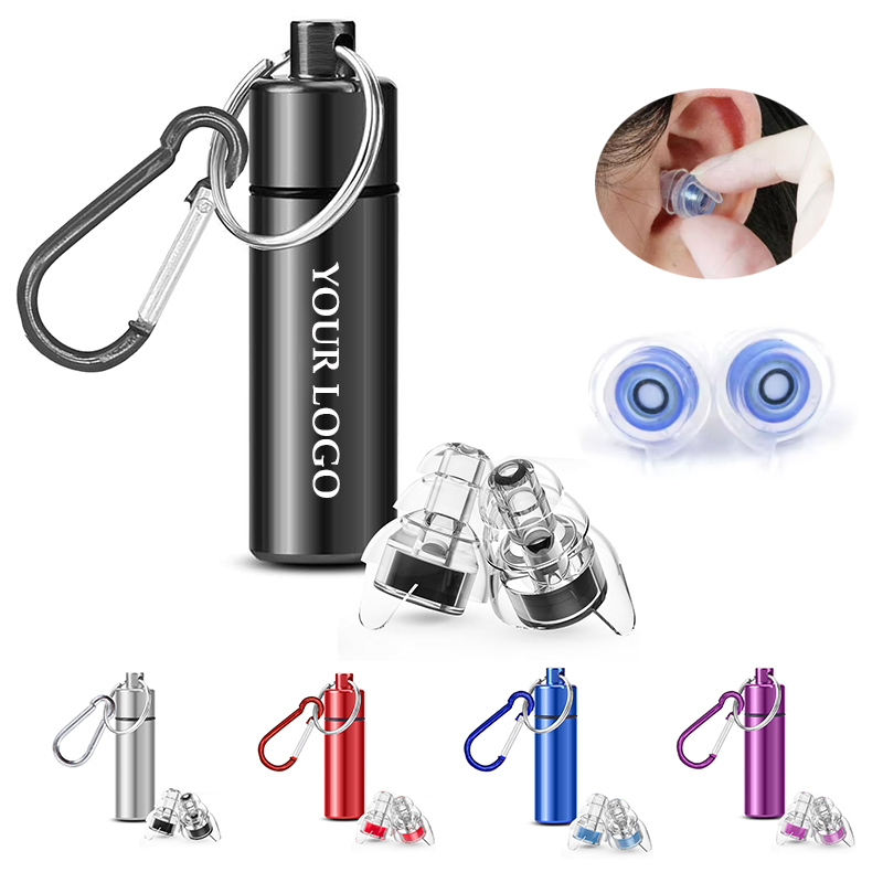 Silicone and Aluminum Case High Fidelity Noise Cancelling Acoustic Filter Music Ear Plugs 3