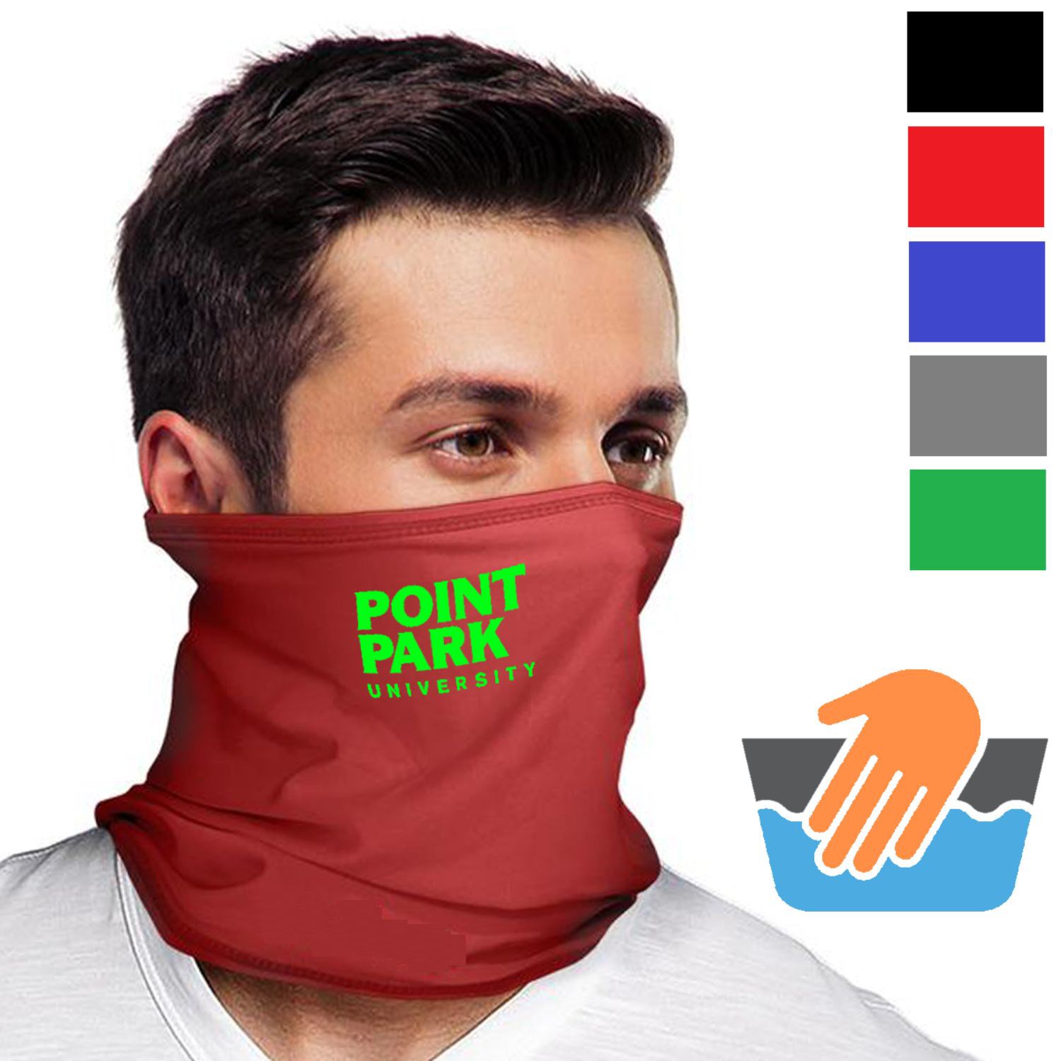 Face Bandana mask Reusable Bandana w/ Imprint Neck Gaiter 4