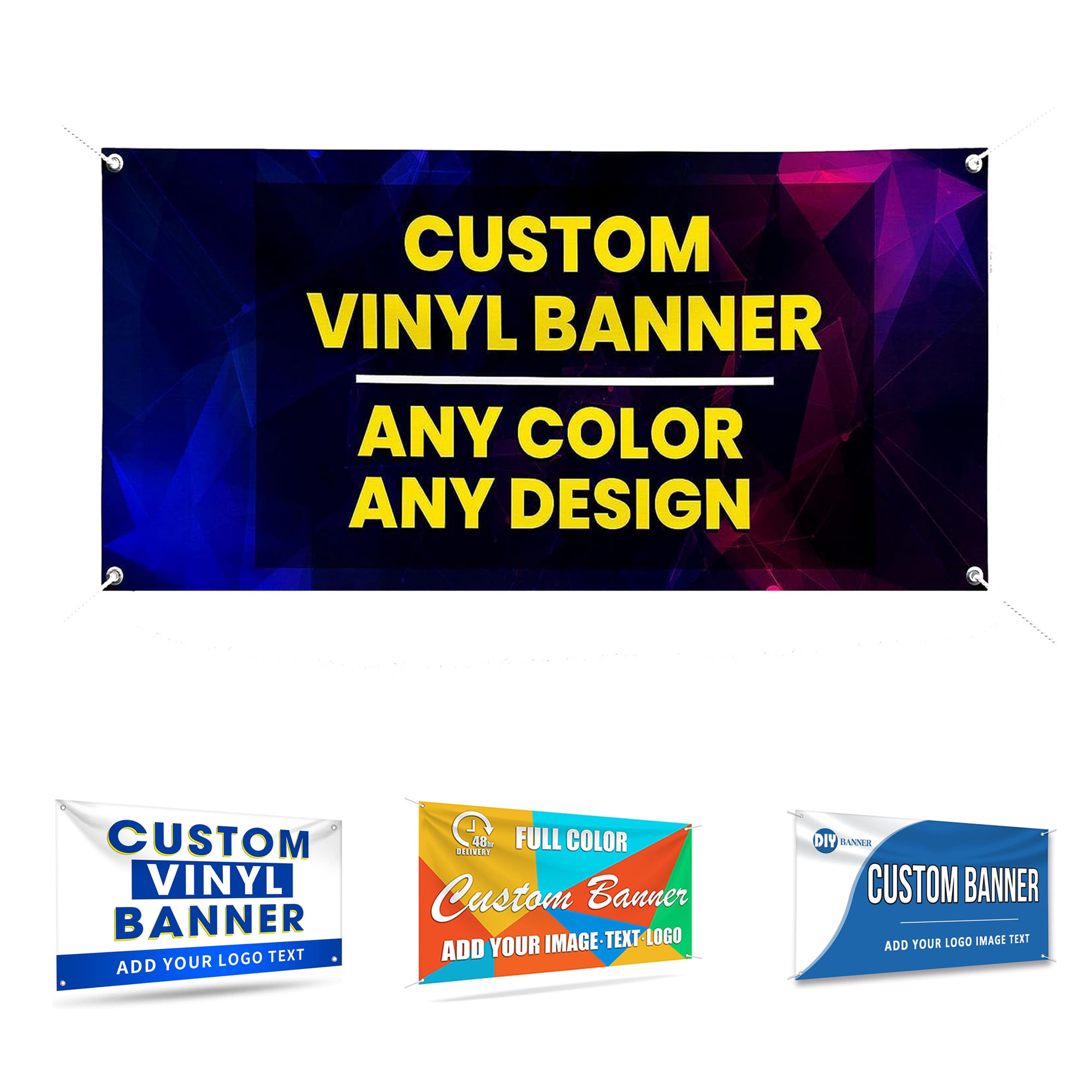 Custom Flag, 40"W x 70"H Single-Sided 2