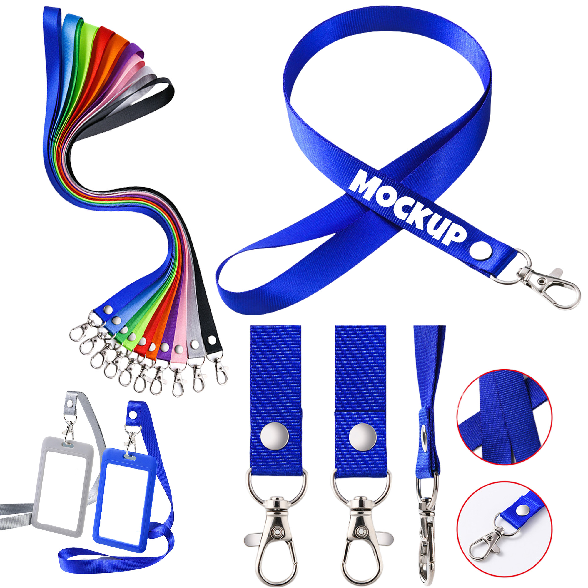 Assorted Color ID Holder Neck Lanyard 6