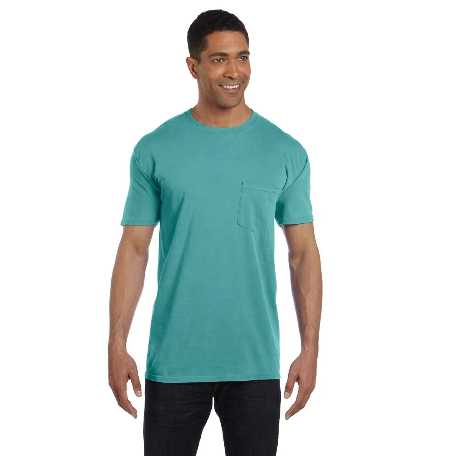 COMFORT COLORS ADULT HEAVYWEIGHT 6.1 OZ. POCKET T-SHIRT 34