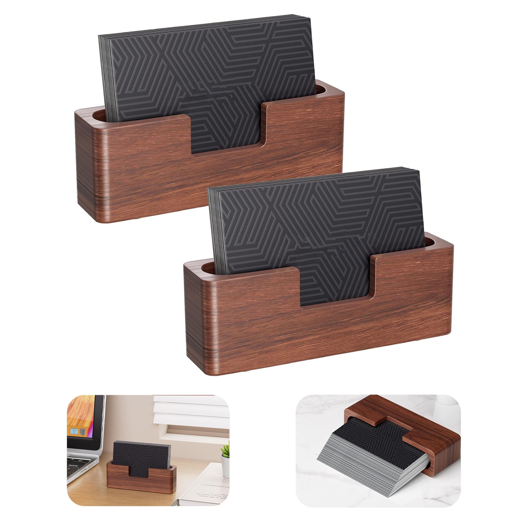 Wood Business Card Holder