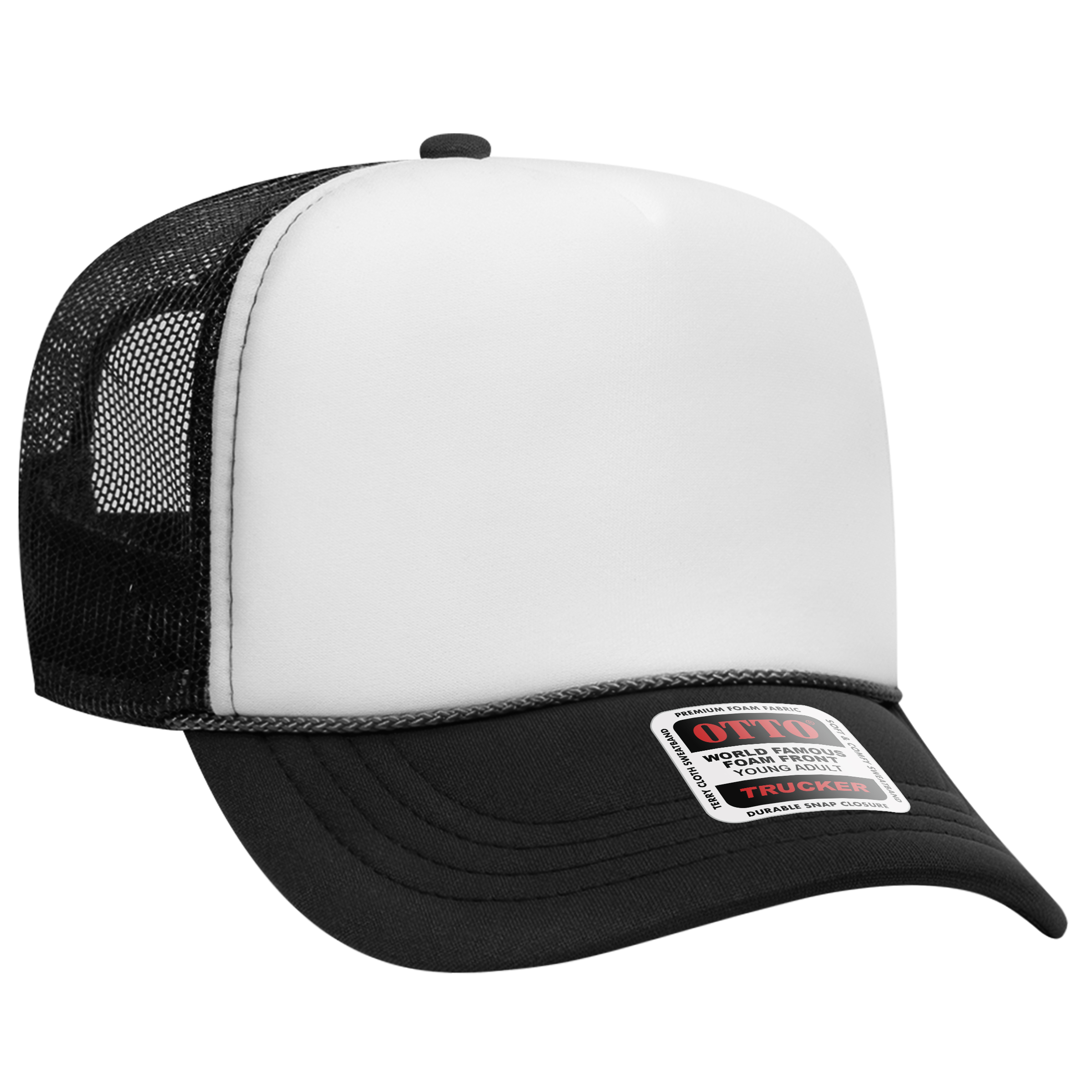 OTTO CAP® 5 Panel High Crown Mesh Back Trucker Hat 34