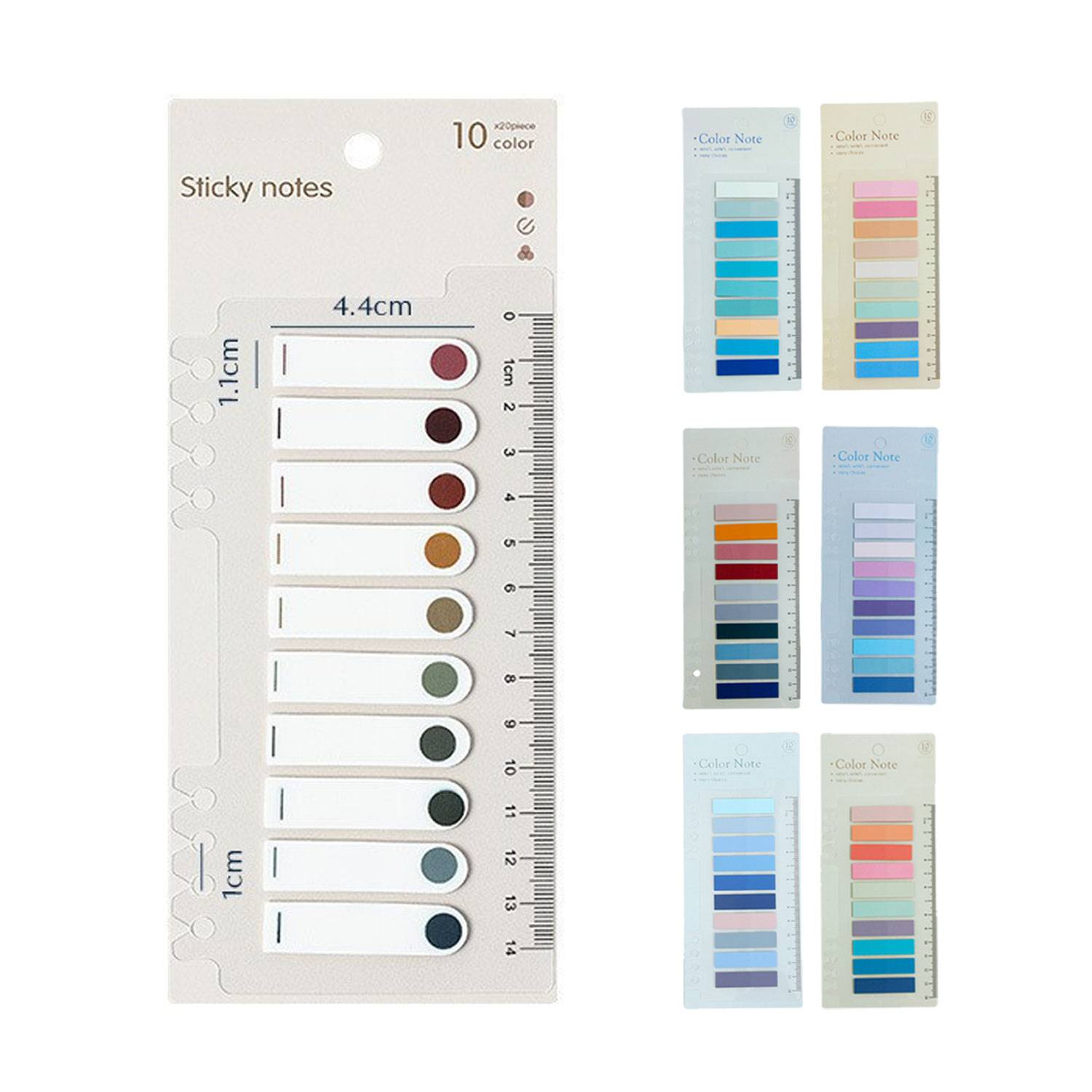 Multi Colored Marking Transparent Ruler Index Sticker 3