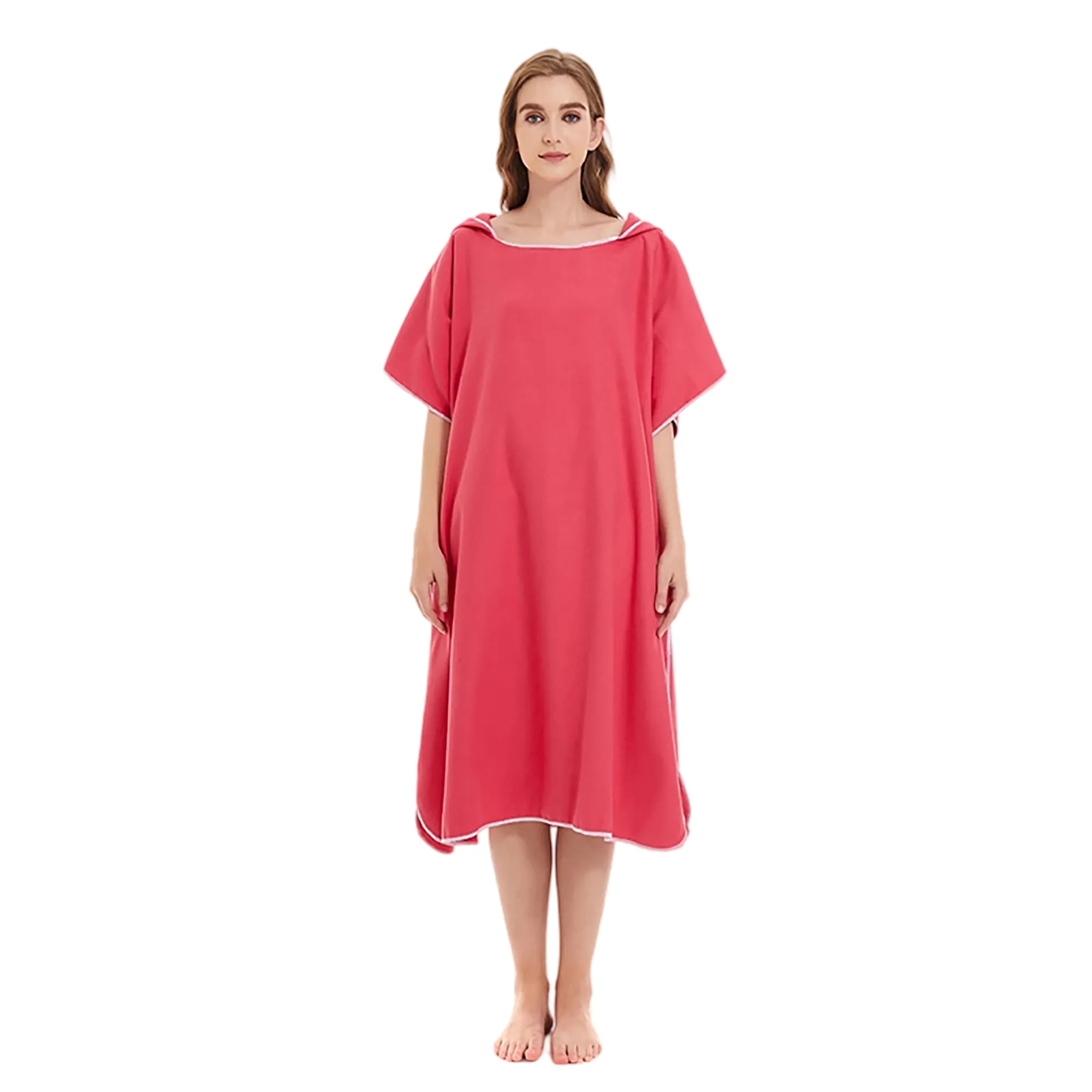MOQ 50 Solid Color Adult Poncho 11