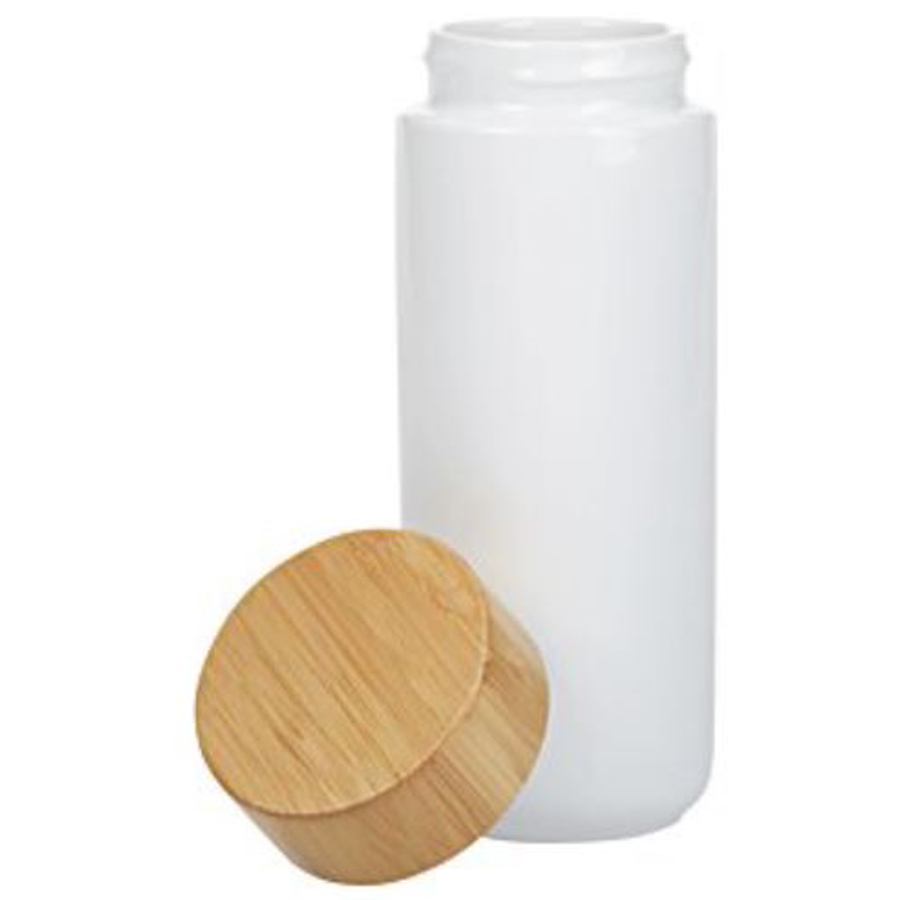 Imari 10oz Double Wall Ceramic Mug With Bamboo Lid 3