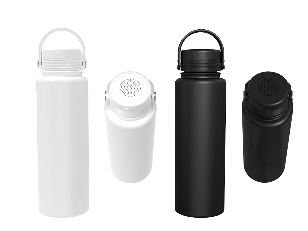 40oz Insulated Wireless Bluetooth Speaker Bottle 1
