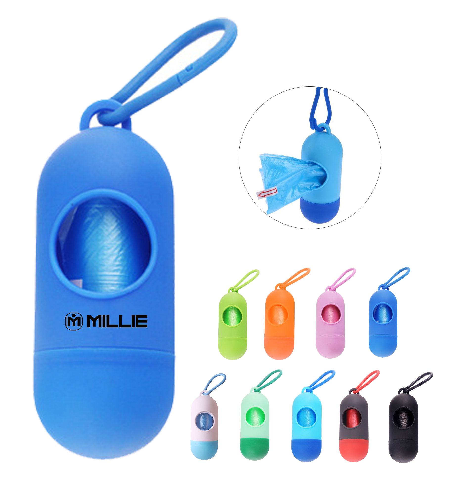 Dog Pet Waste Poop Bags Dispenser 2
