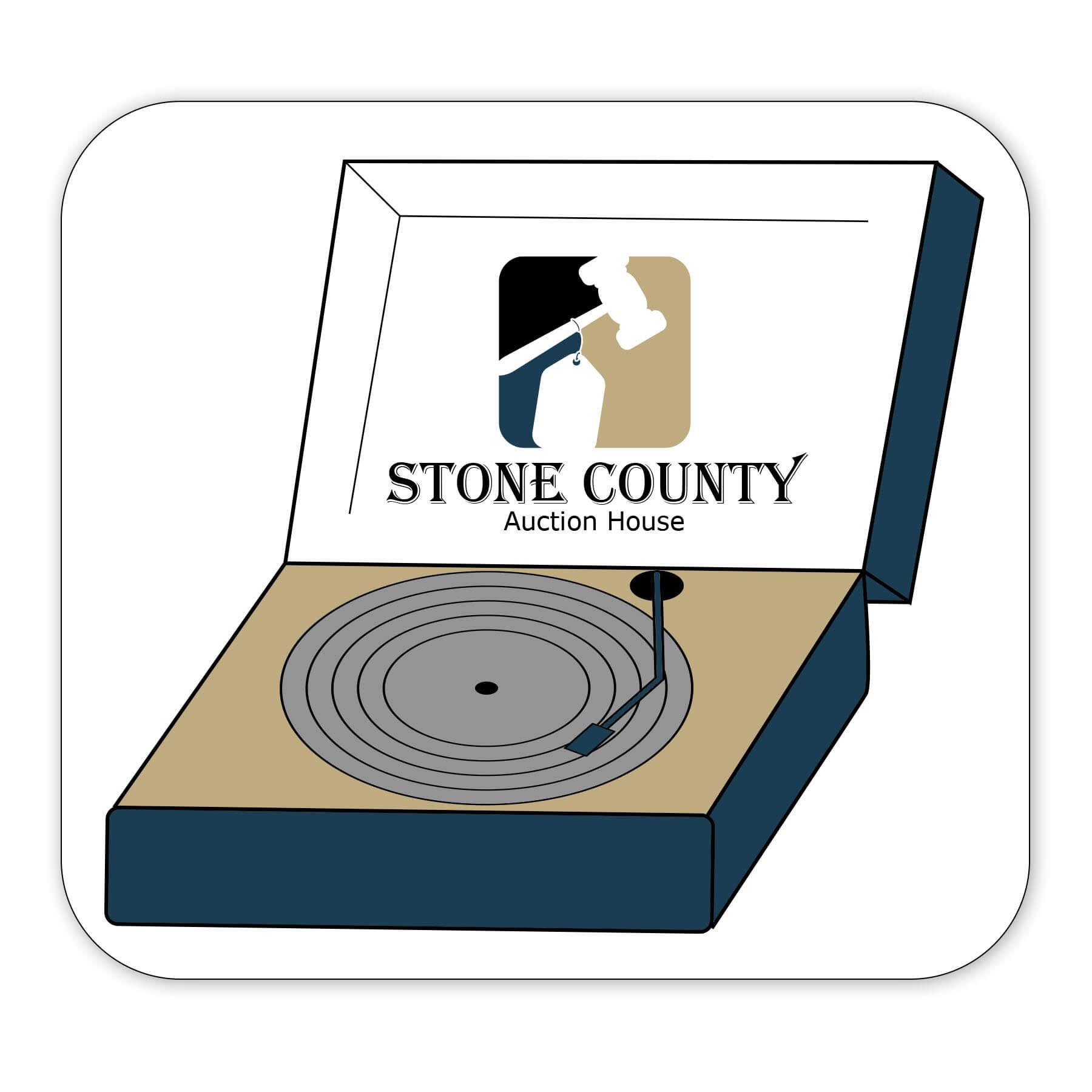 Record Player Shaped NoteKeeper™ Magnet 35 Mil 6