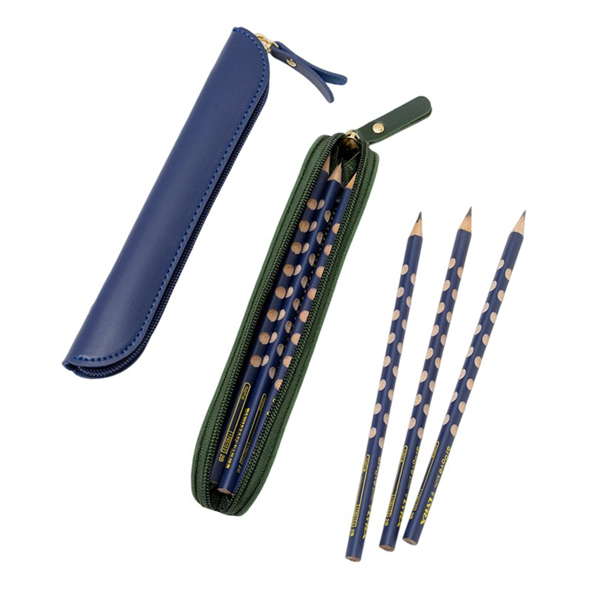 Solid Color Minimalist Leather Pen Case 6