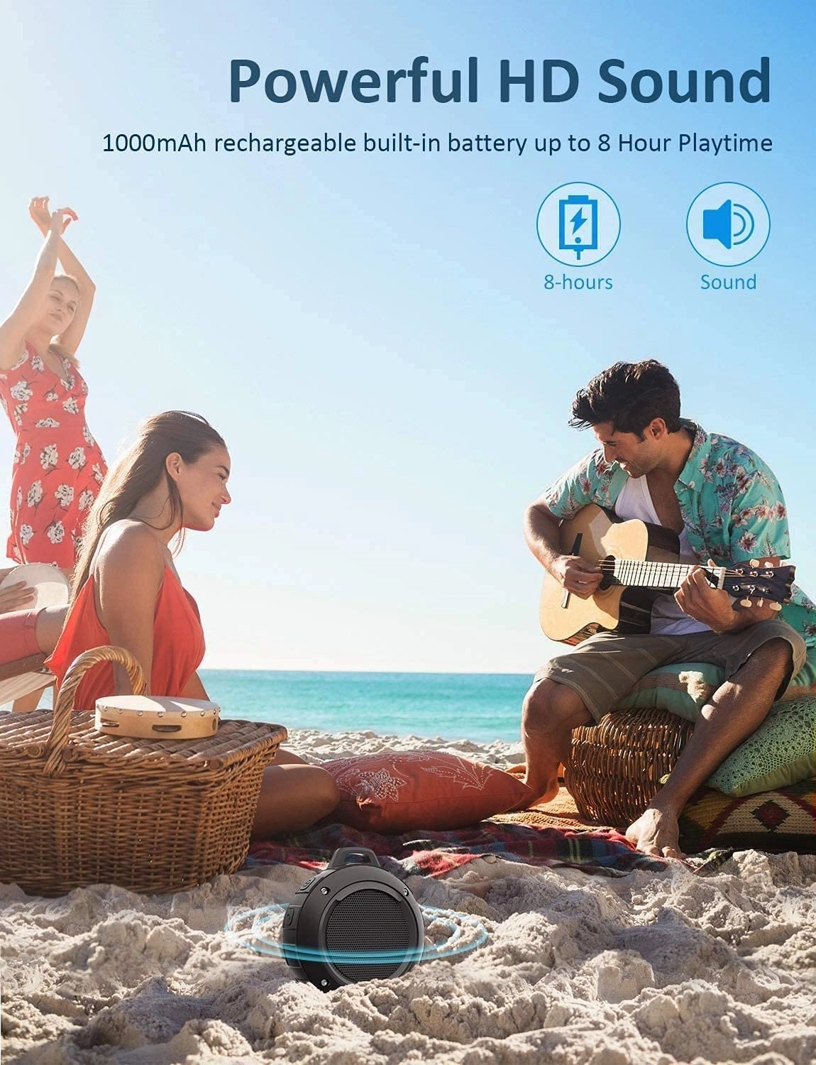 Wireless Portable Outdoor Waterproof Bluetooth Speaker 2