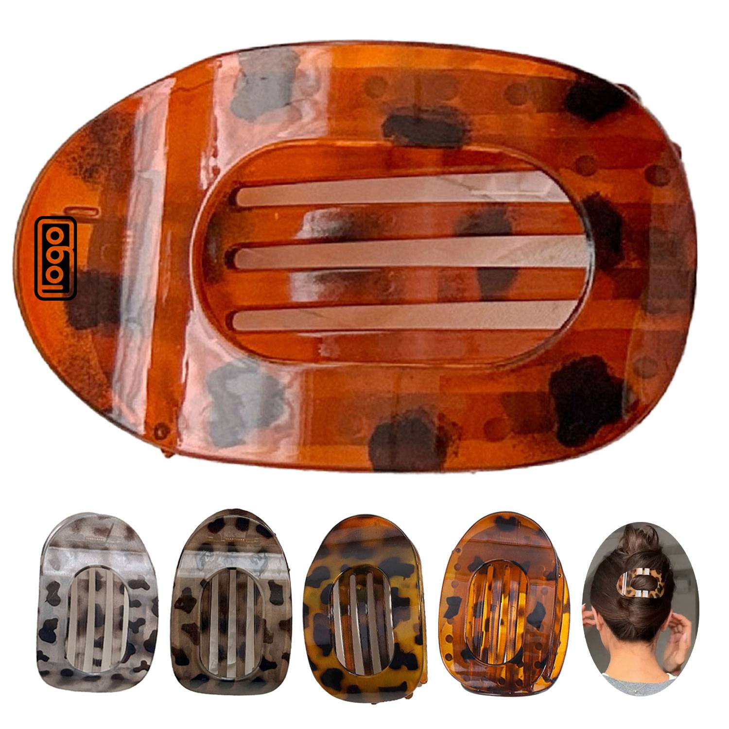 Oval Flat Hair Clips 2