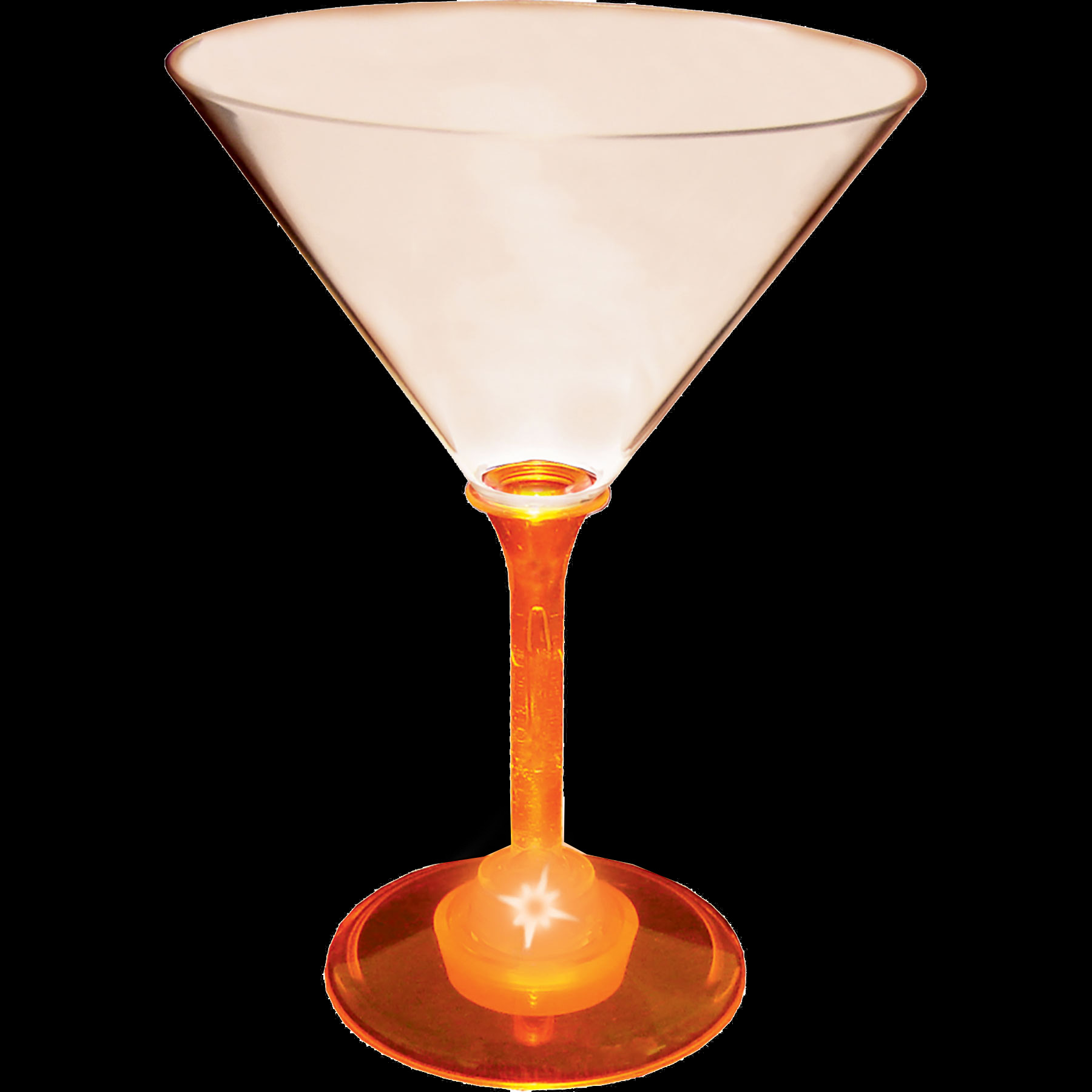 10oz Light Up Standard Stem Plastic Martini Glass