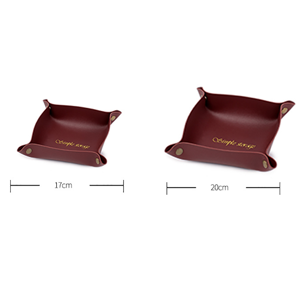 20X20CM PU Leather Storage Box 2