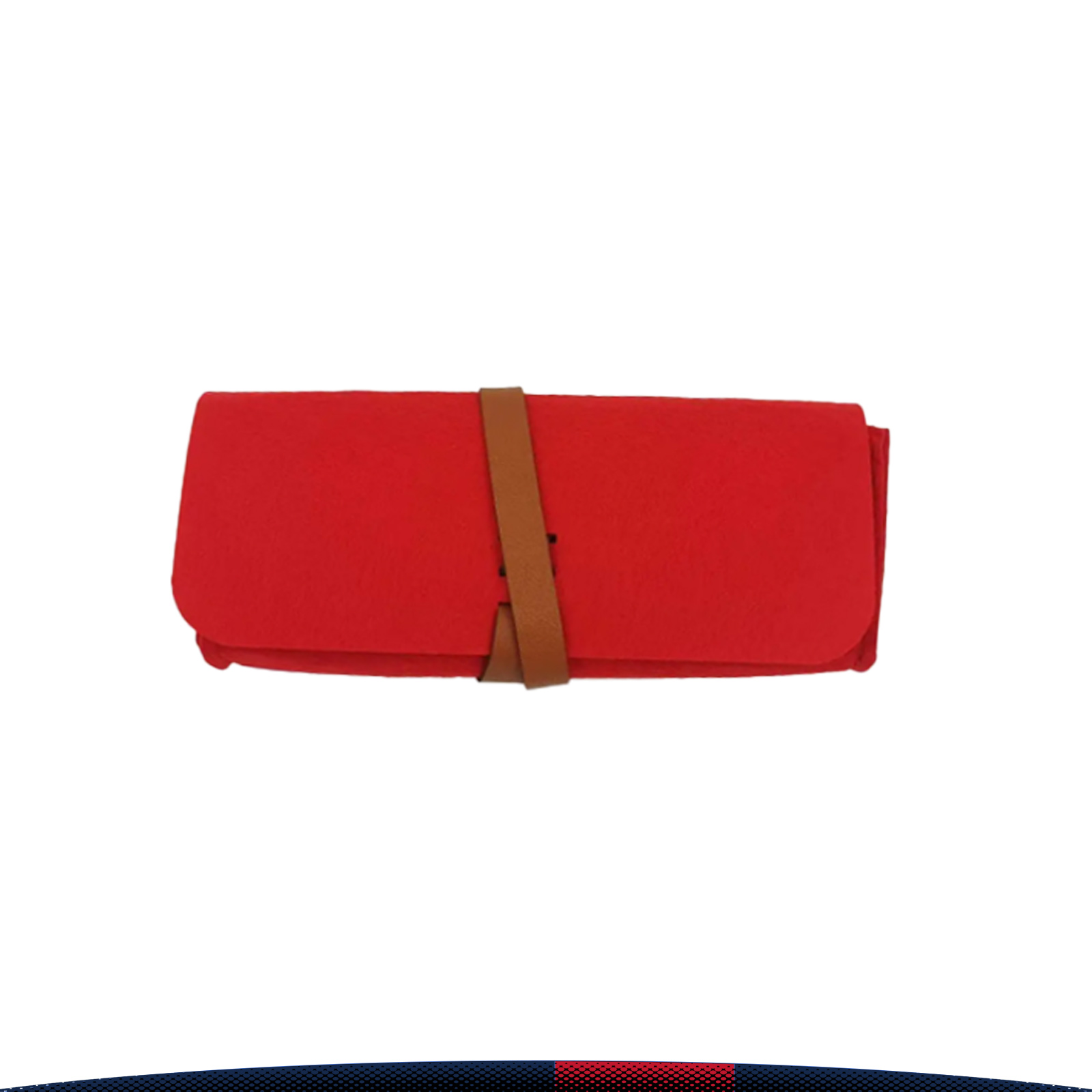 Skopee Reversible Felt Roll-Up Glasses Pouch 9