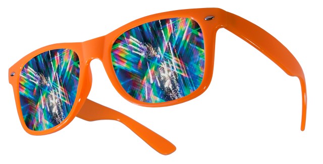 Diffraction Glasses - Plastic - Custom Imprint 7