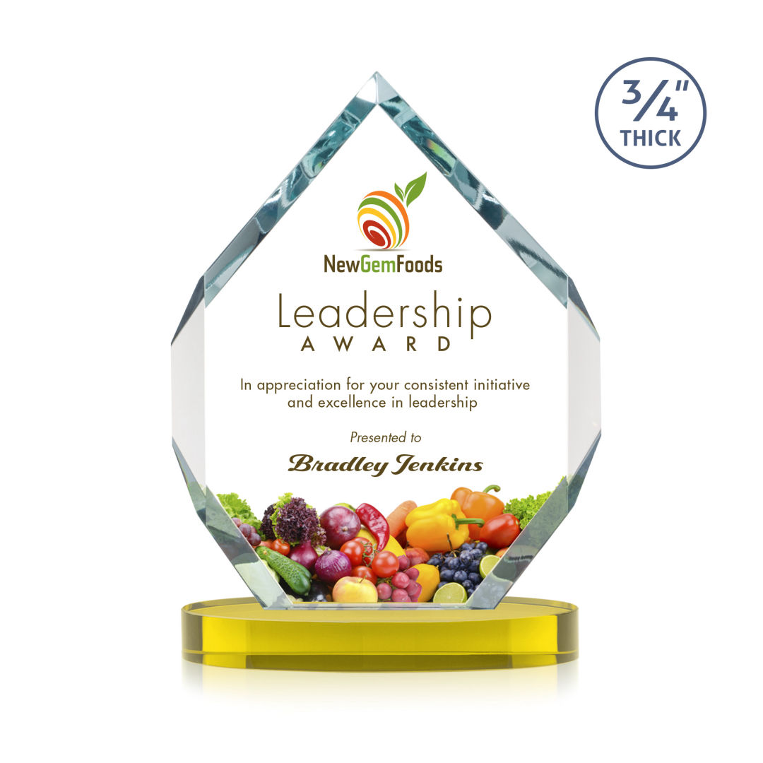 Royal Diamond VividPrint™ Award on Alberton Base - Gold 10