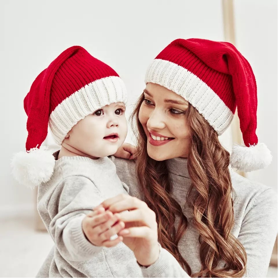 Warm Knit Skull Cap Christmas Hat 4