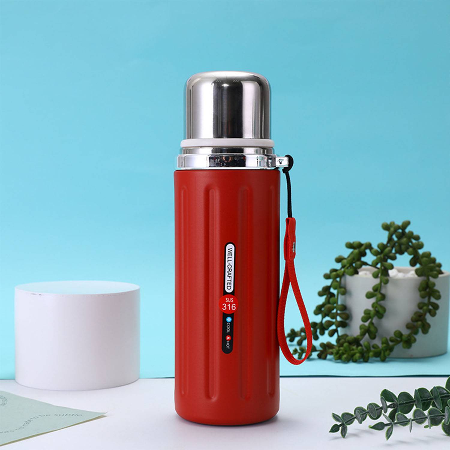 28 oz 316 Stainless Steel insulated cup with rope 15