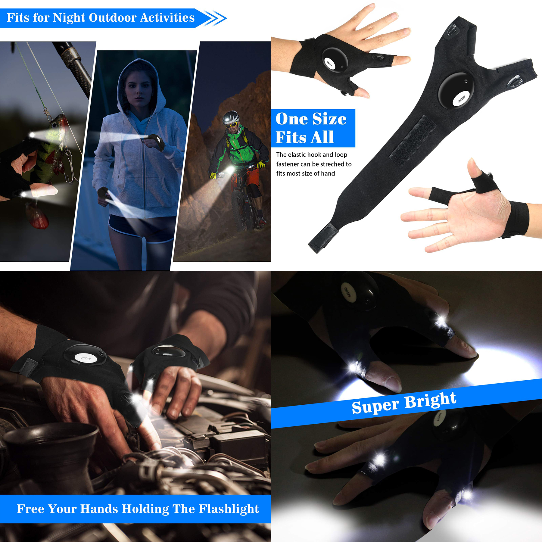LED Flashlight Gloves 2