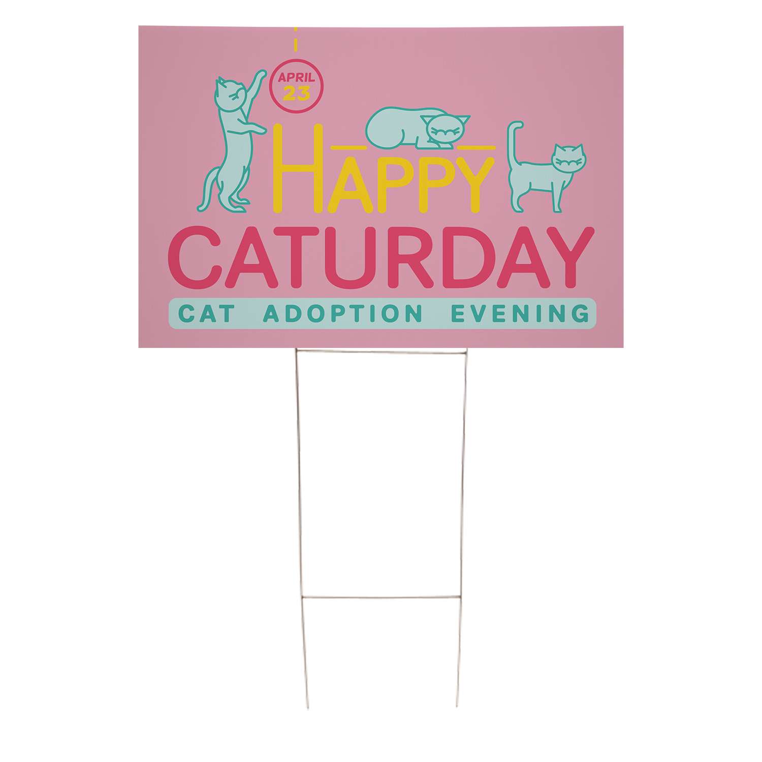 24" x 18" Corrugated Plastic Sign Kit (Single-Sided)
