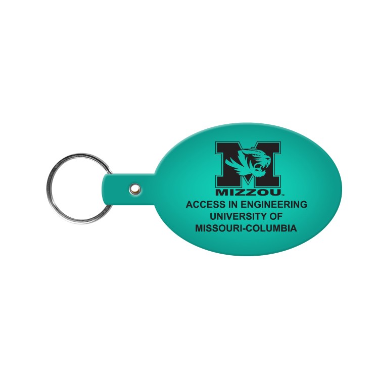 Oval Flexible Key Tag