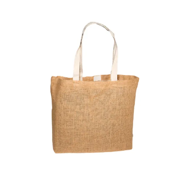 Eco Jute Tote -17.75 x 13.75 x 4 3