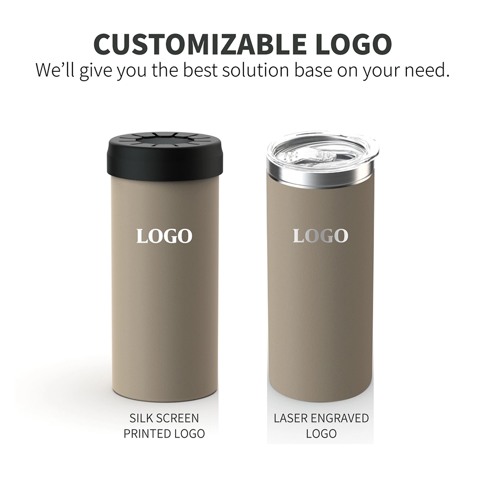 24Oz Stainless Steel Vacuum Insulated Can Cooler, custom koozie with logo imprint 3
