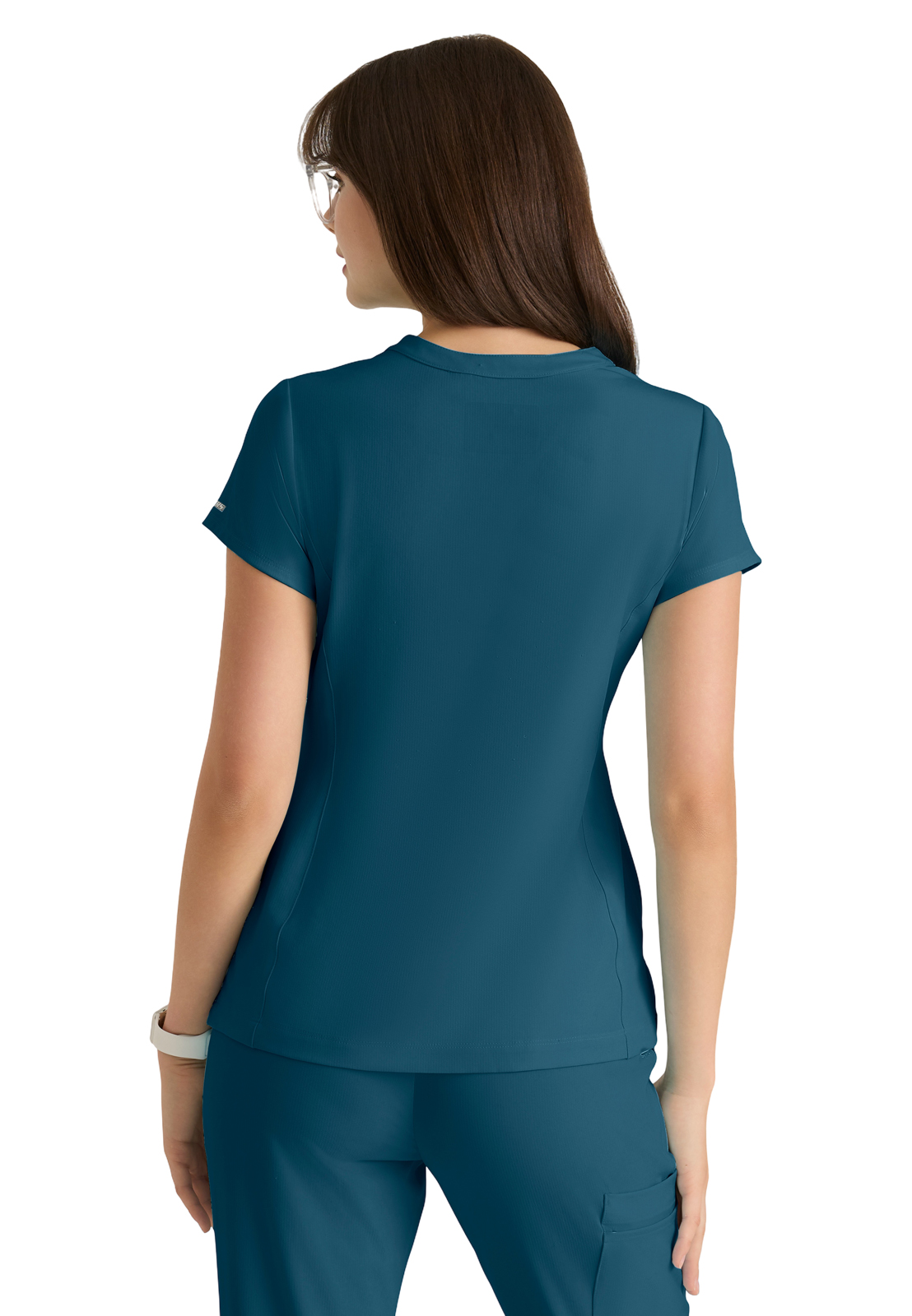 Skechers - Women's Two-Pocket Placket V-Neck Coast Scrub Top 2