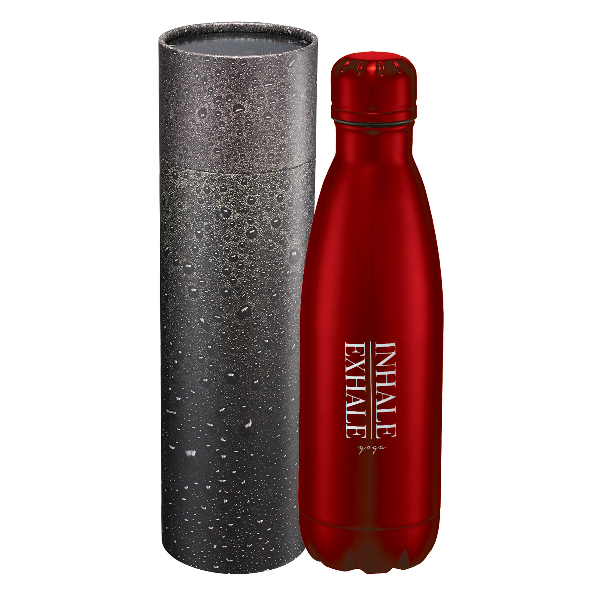 Copper Vac Bottle 17oz With Cylindrical Box, custom water bottle with logo imprint 48