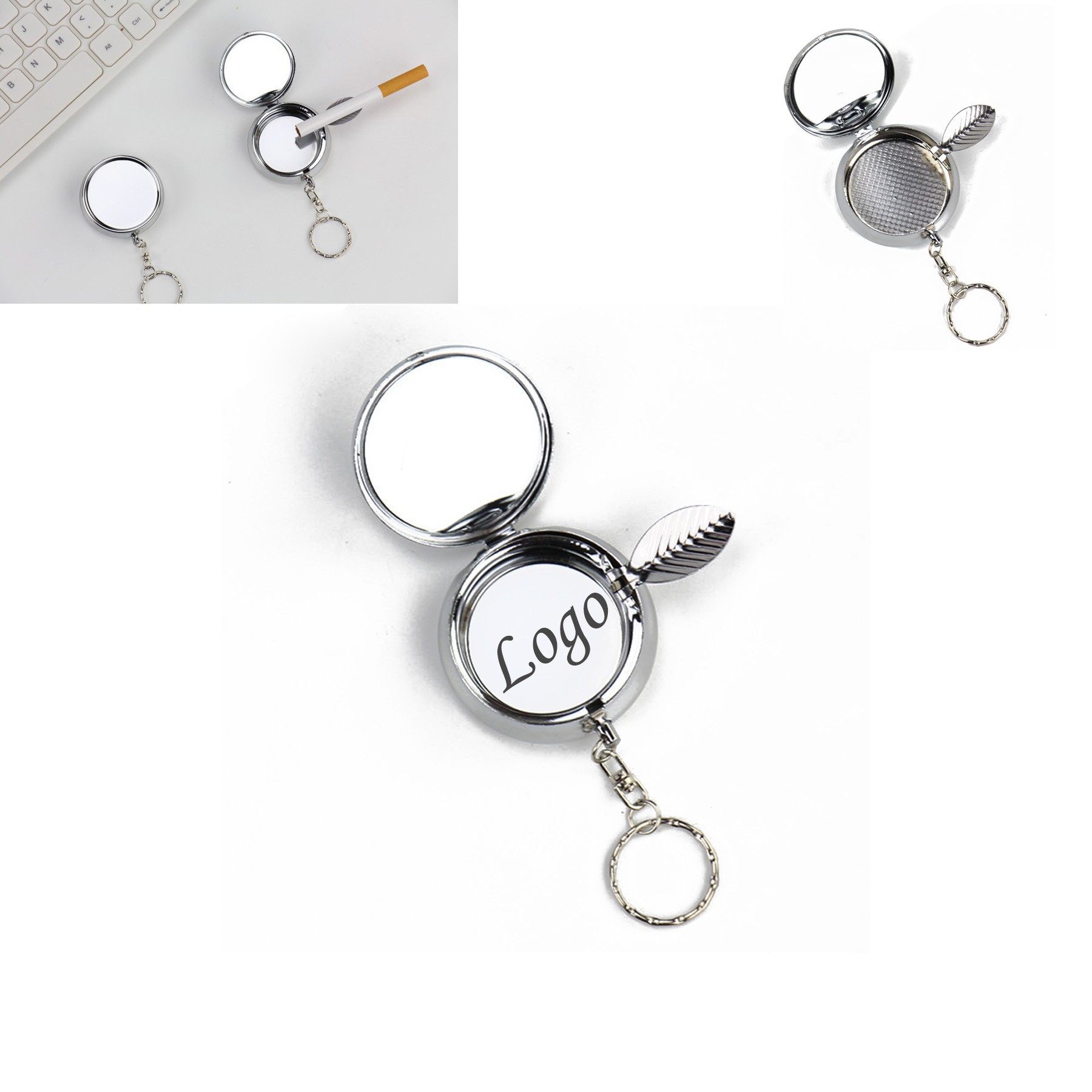 Mini Portable Ashtray Keychain