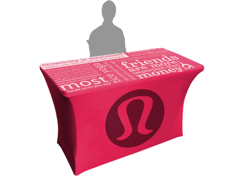 4ft Printed Stretch Tablecloth