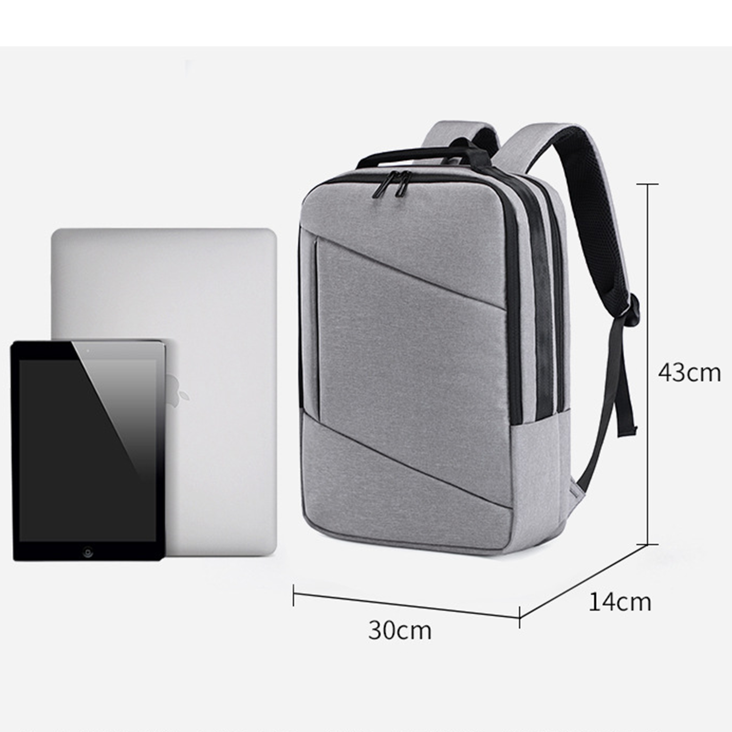 Business Slim Durable Travel Backpack With USB Charging Port 2