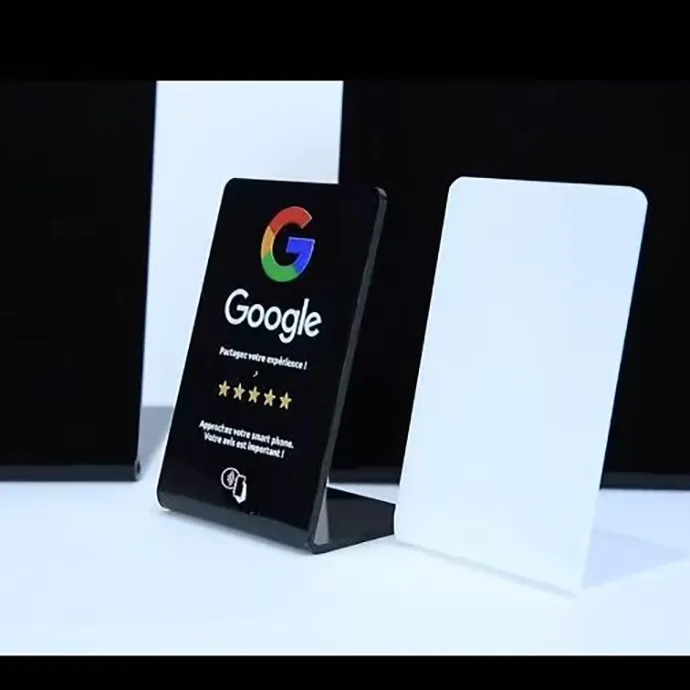 Custom NFC Mobile Phone Smart Google Review Stand 2