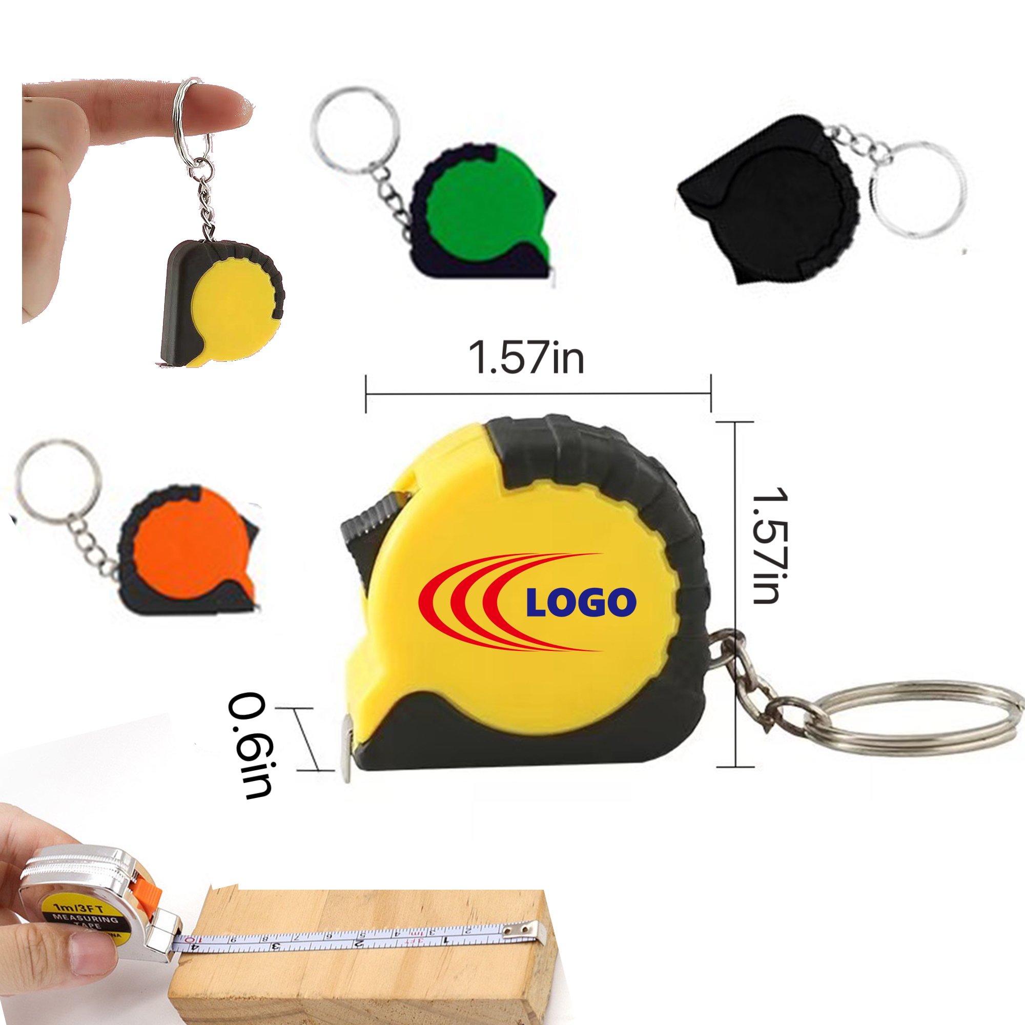 Tape Measure Key Chain Measurement 2