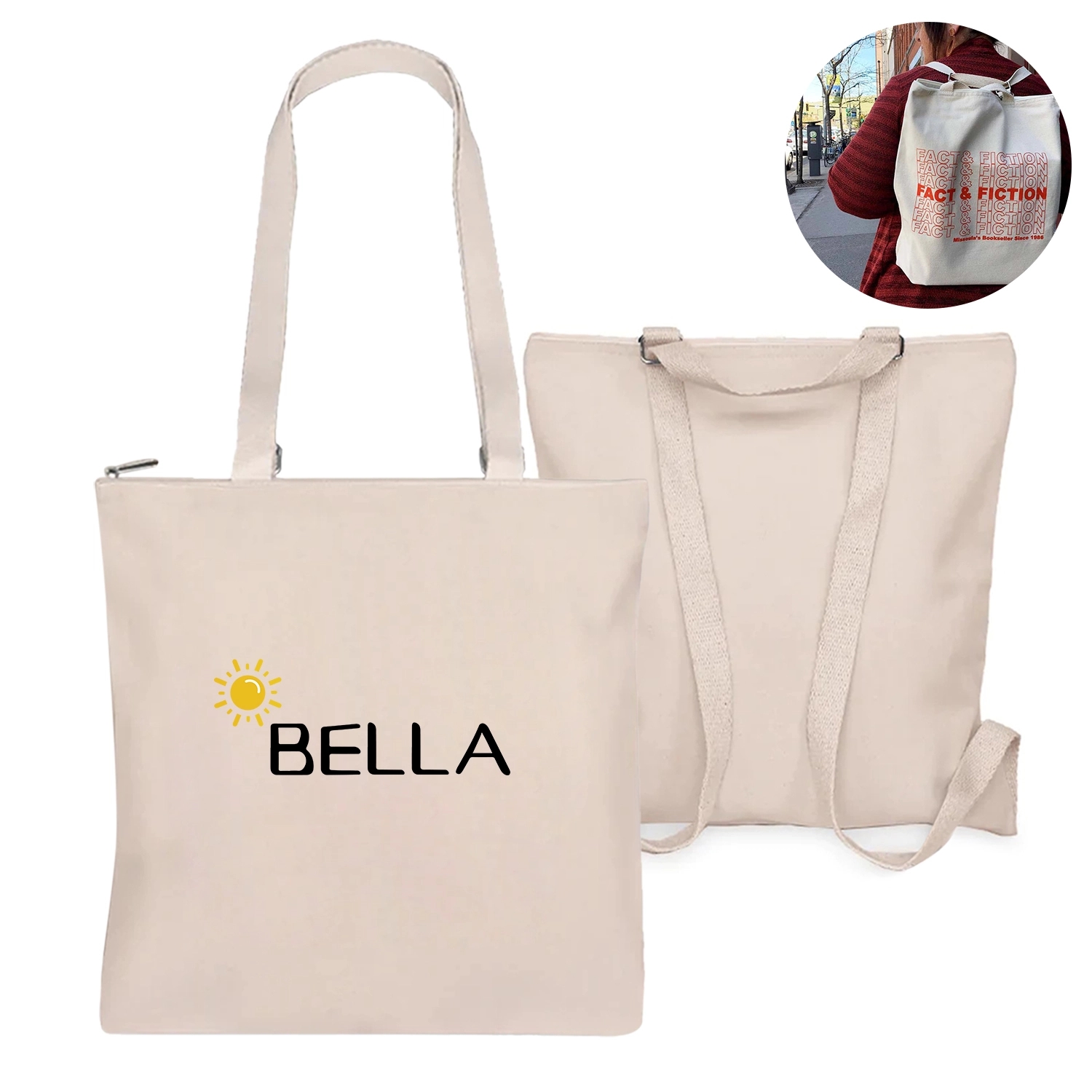 Canvas Backpack/Tote 1