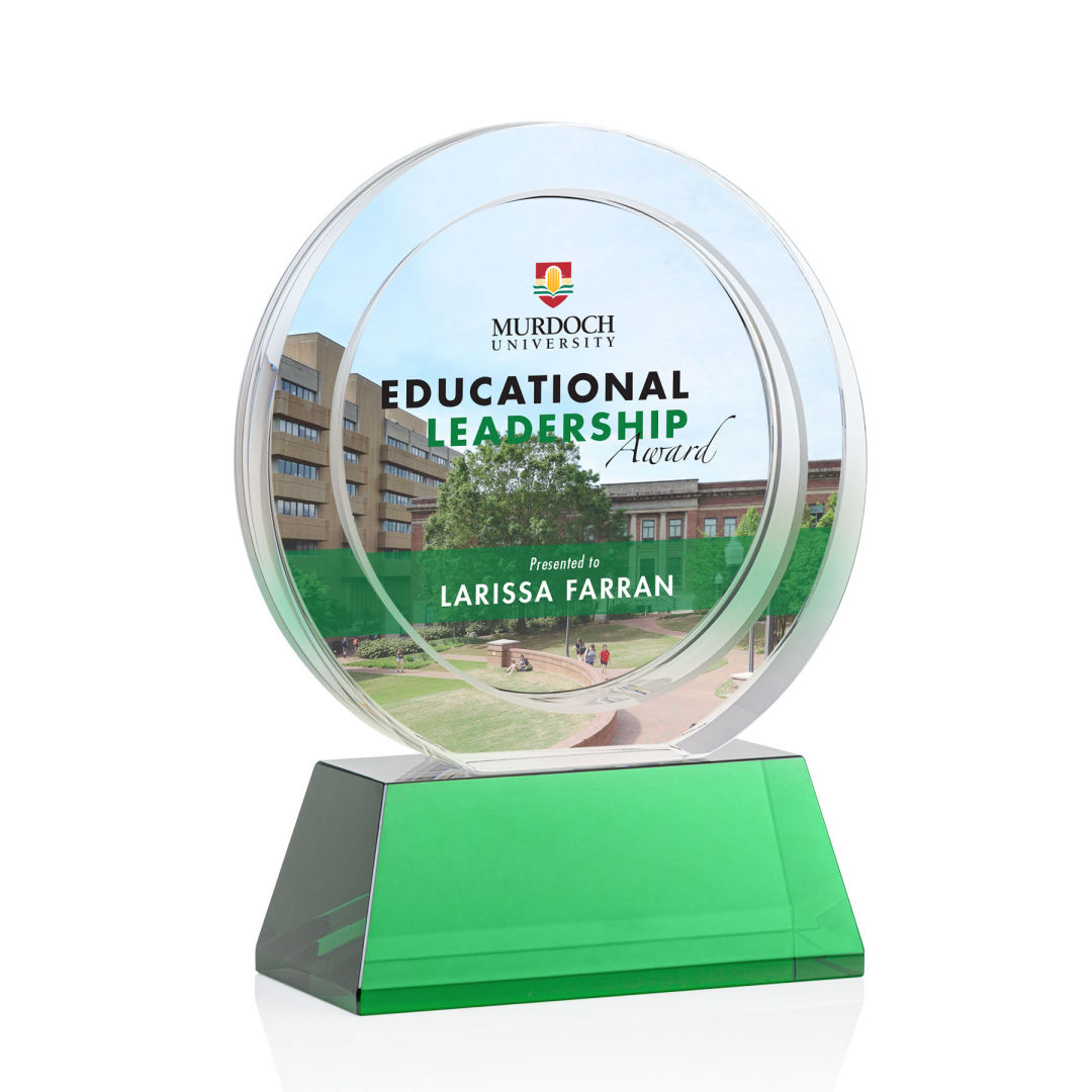 Templeton VividPrint™ Award on Base - Green 4