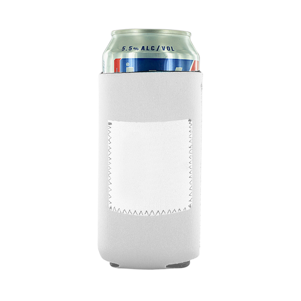 Tall Collapsible Neoprene Can Cooler With Pouch 6.29" X 3.54" 16