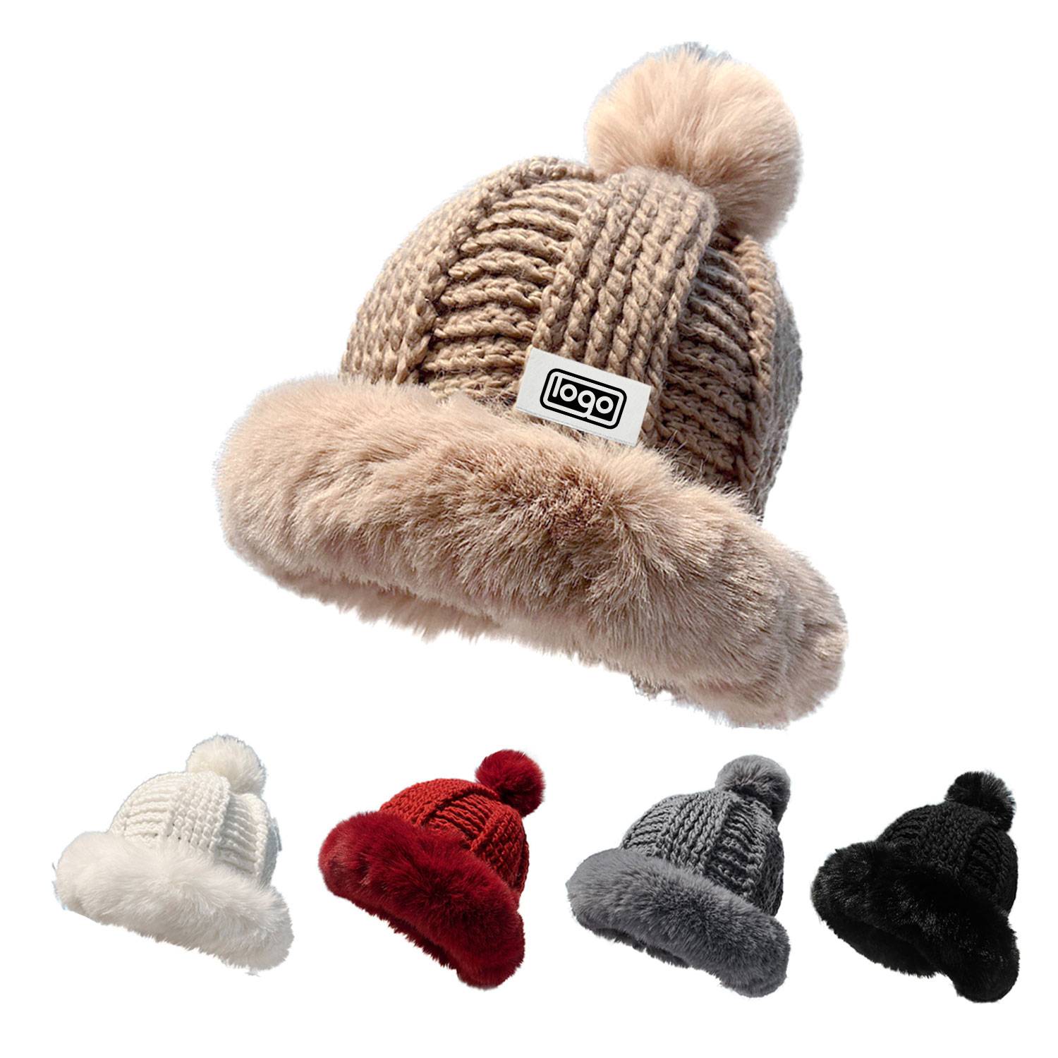 White Plush Hat 5
