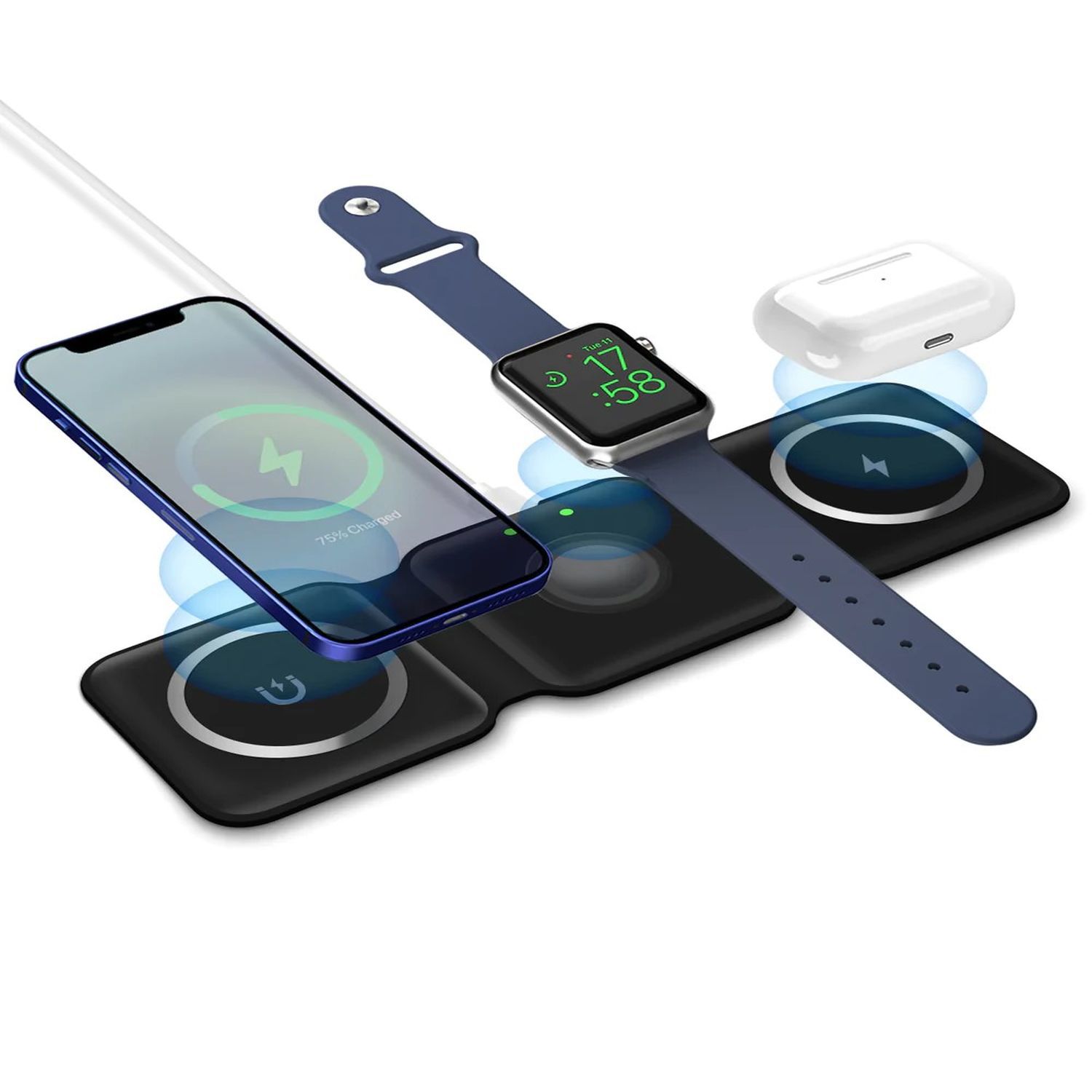 15W 3-IN-1 Foldable Wireless Charging Station 3