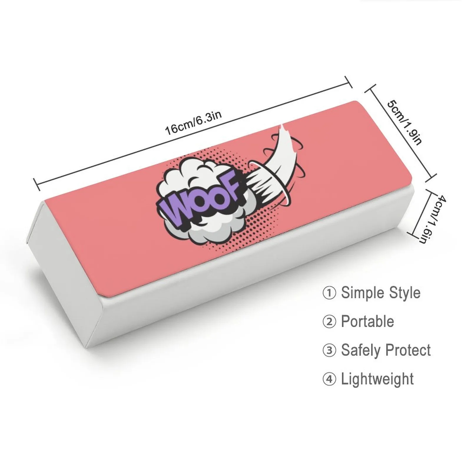 Custom Leather Eyeglass Case with Magnetic Closure Personalized for Gifts Promo 5