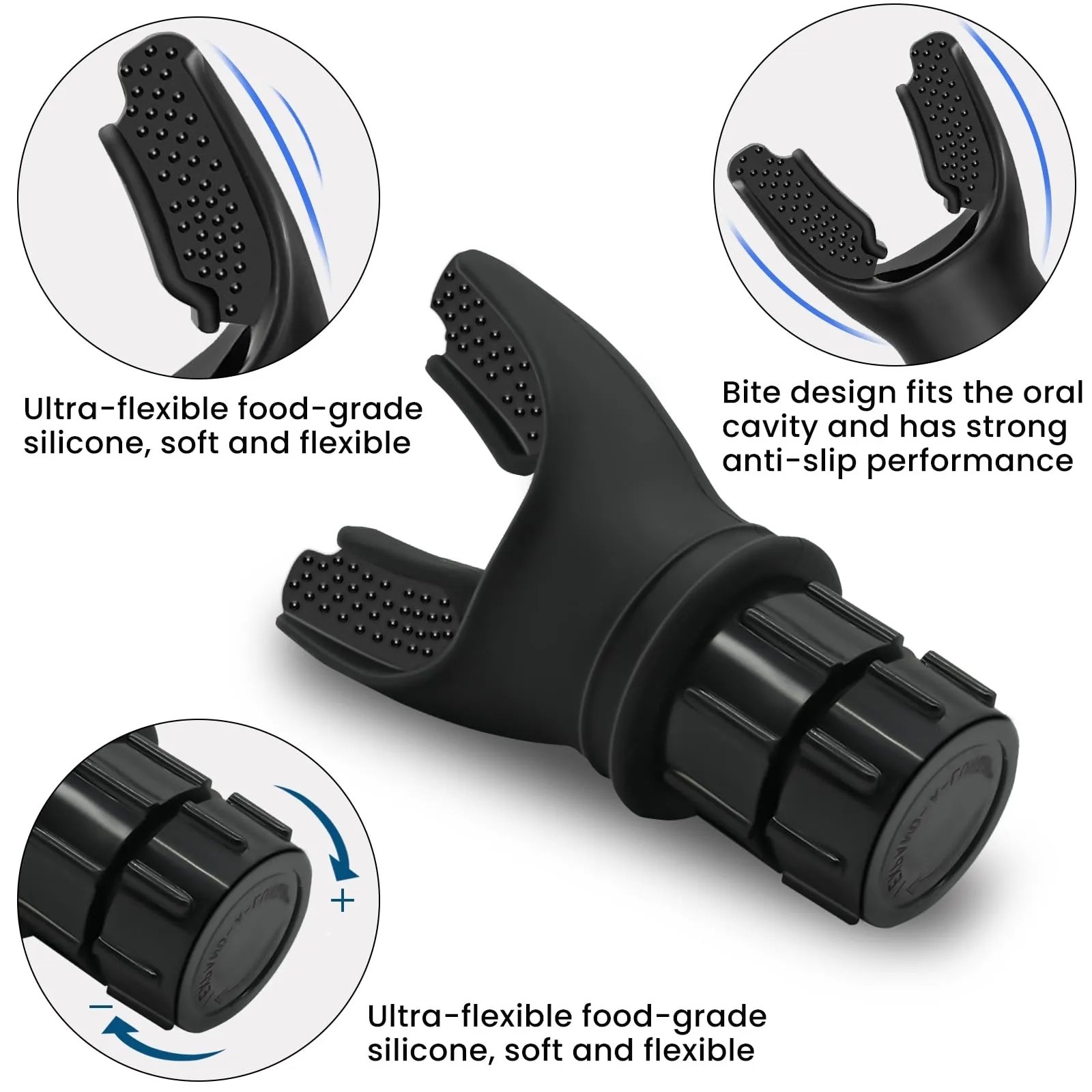 Adjustable Portable Lung Trainer for Athletes - Silicone Breathing Exercise Device with Resistance  3
