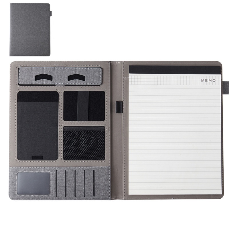 A4 Leather Padfolio W/ Magnetic Closure 4
