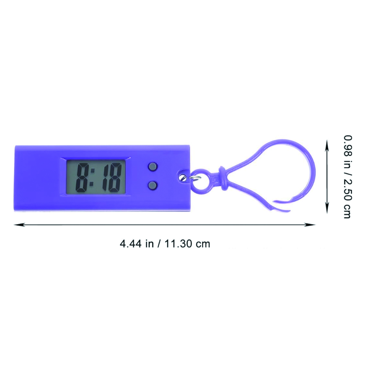 Mini Digital Keychain Watch with Clip for Students 3