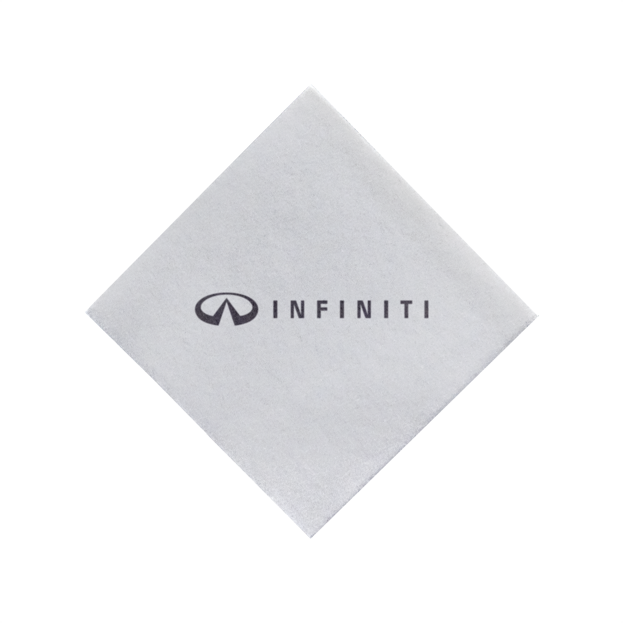 Almost Linen Beverage Napkin 1 Ply Heavy Weight 1/4 Fold White Tradition Print 2